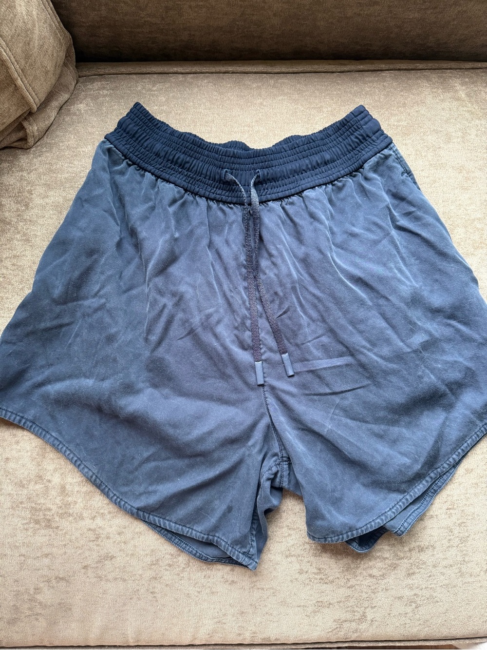 Lululemon Navy Drawstring Athletic Shorts